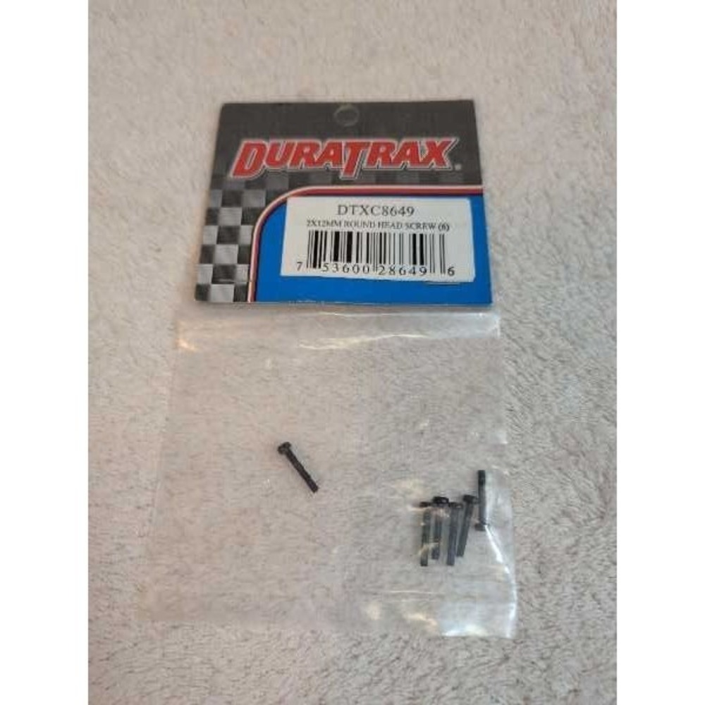 DURATRAX DTXC8649 2x12mm Round Head Screws RC Part NEW Lot of 6
